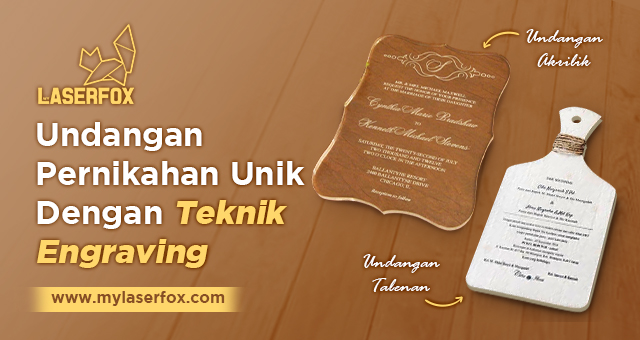 Image of Undangan Pernikahan Unik Dengan Teknik Engraving