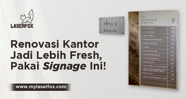Image of Renovasi Kantor Jadi Lebih Fresh, Pakai Signage Ini!