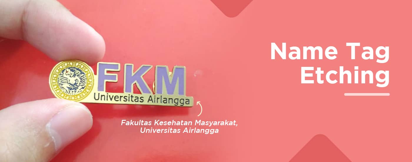 Banner Name Tag Etching My Laser Fox Surabaya